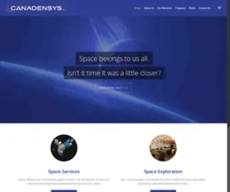 Canadensys.com(Canadensys Aerospace Corp) Screenshot