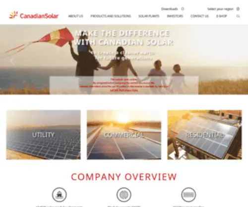 Canadian-Solar.ca(Canadiansolar Home) Screenshot