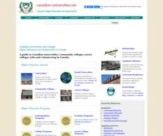 Canadian-Universities.net(Canadian Universities) Screenshot