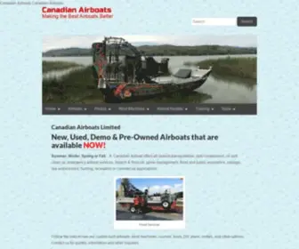 Canadianairboats.com(Canadian Airboats) Screenshot