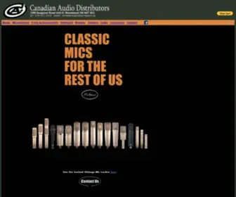 Canadianaudiodistributors.com(CANADIAN AUDIO DISTRIBUTORS) Screenshot