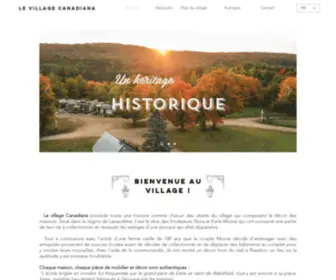 Canadianavillage.com(Village d'époque) Screenshot