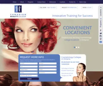 Canadianbeautycollege.com(Canadian Beauty College) Screenshot
