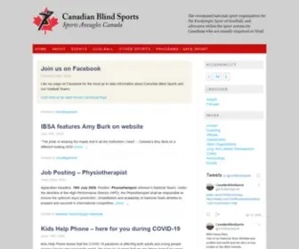 Canadianblindsports.ca(Canadian Blind Sports) Screenshot