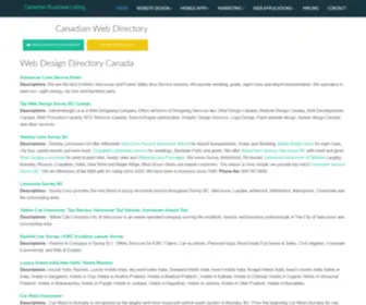 Canadianbusinesslisting.net(Canadian Web Directory) Screenshot