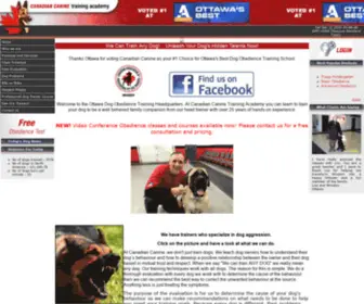 Canadiancanine.com(Canadian canine training academy) Screenshot