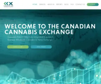 Canadiancannabisx.com(Canadian Cannabis Exchange) Screenshot