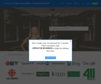 Canadiancashsolutions.com(Canadian Cash Solutions) Screenshot