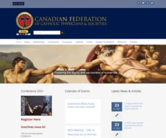 CanadiancatholicPhysicians.com(Canadian Catholic Physicians & Societies) Screenshot