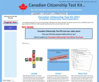 Canadiancitizenshiptestkit.com(Canadian Citizenship Test Kit) Screenshot