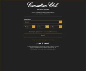 Canadianclub.com(Canadian Club Whisky) Screenshot