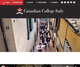 Canadiancollegeitaly.com(Canadian College Italy) Screenshot