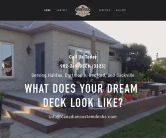 Canadiancustomdecks.com(Canadian Custom Decks) Screenshot