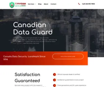 Canadiandataguard.com(Canadian Data Guard) Screenshot