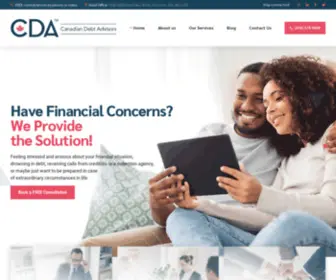 Canadiandebtadvisors.com(Canadian Debt Advisors) Screenshot