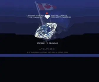 Canadiandiamondcodeofconduct.ca(Canadian Diamond Code of Conduct) Screenshot