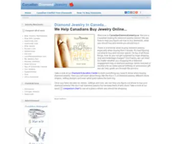 Canadiandiamondjewelry.ca(Canadian Diamond Jewelry) Screenshot