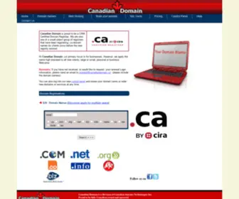 CanadianDomain.ca(Canadian Domain) Screenshot