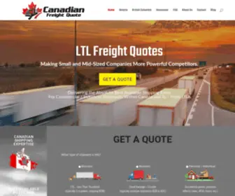 CanadianfreightQuote.com(Shipping & Freight Company Canada) Screenshot