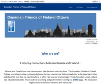 Canadianfriendsoffinland.ca(Canadian Friends of Finland Ottawa) Screenshot