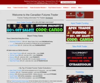 Canadianfuturestrader.ca(The Canadian Futures Trader) Screenshot