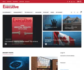 Canadiangovernmentexecutive.ca(Canadian Government Executive) Screenshot