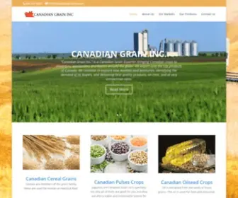 Canadiangraininc.com(Canadian Grain Inc) Screenshot