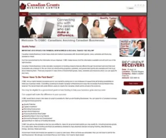 Canadiangrantsbusinesscenter.com(Canadian Grants Business Center) Screenshot