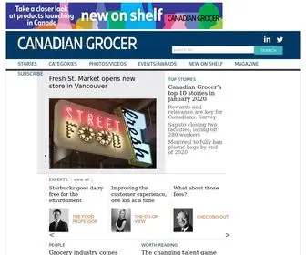 Canadiangrocer.com(Canadian Grocer) Screenshot