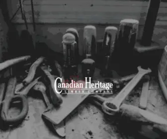 Canadianheritagetimber.com(Canadian Heritage Timber Company) Screenshot