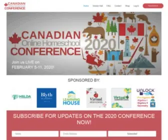 Canadianhomeschoolconference.com(Bringing the fun of a homeschool conference to your computer) Screenshot
