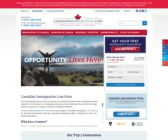 Canadianimmigration.com(Canadian Immigration Lawyers) Screenshot