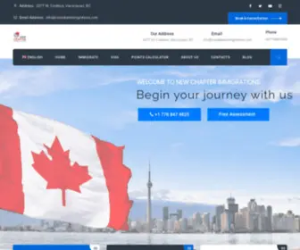 Canadianimmigrations.com(New Chapter) Screenshot