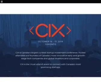 Canadianinnovationexchange.com(CIX Summit 2019) Screenshot