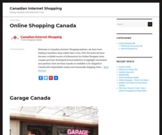 Canadianinternetshopping.ca(Canadian Internet Shopping) Screenshot