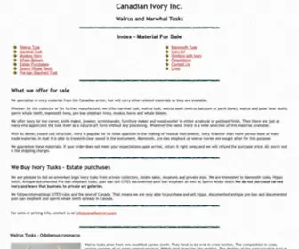 Canadianivory.com(Canadian Ivory) Screenshot