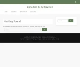 Canadiankifederation.com(Canadian Ki Federation) Screenshot