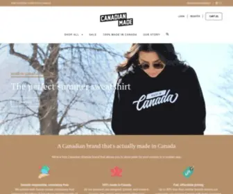 Canadianmade.co(Canadian Made Apparel Brand) Screenshot