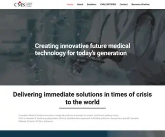 Canadianmedicalsys.com(Engineering and Manufacturing of Medical devices) Screenshot