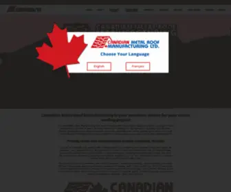 Canadianmetalroofmanufacturing.com(Canadian Metal Roof Manufacturing LTD) Screenshot