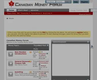Canadianmoneyforum.com(Canadian Money Forum) Screenshot