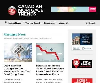 Canadianmortgagetrends.com(Mortgage Rates & Mortgage Broker News in Canada) Screenshot