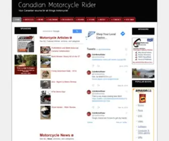 Canadianmotorcyclerider.ca(Canadian Motorcycle Rider) Screenshot