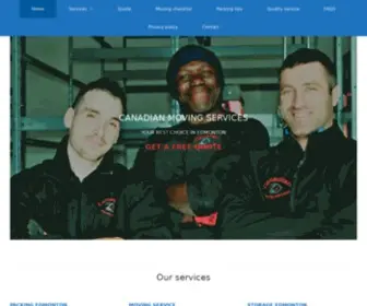 Canadianmovingservices.com(Edmonton moving company) Screenshot