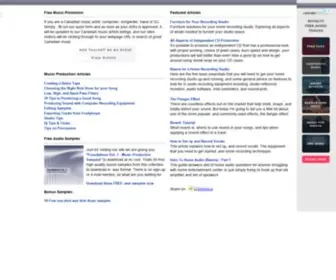 Canadianmusicartists.com(Canadian Music Artists) Screenshot