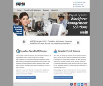 Canadianpayrollsystems.com(Canadian Payroll and Web Based HR) Screenshot