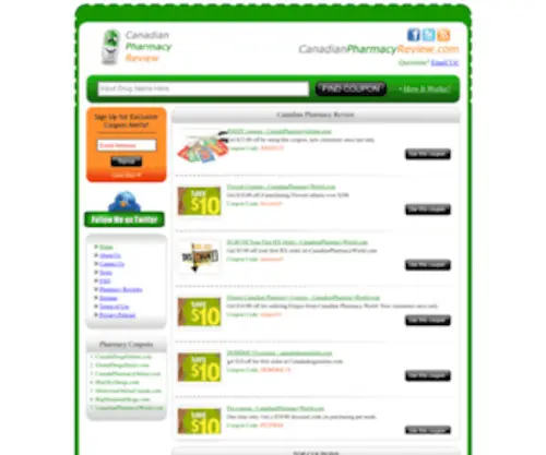 Canadianpharmacyreview.com(Canadian Pharmacy Review) Screenshot