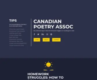 Canadianpoetryassoc.com(How To Use Assignment Help To Complete Challenging Homework) Screenshot