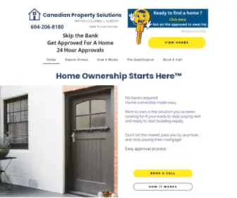 Canadianpropertysolutions.com(Rent To Own) Screenshot