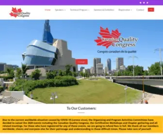 Canadianqualitycongress.com(Canadian Quality Congress) Screenshot